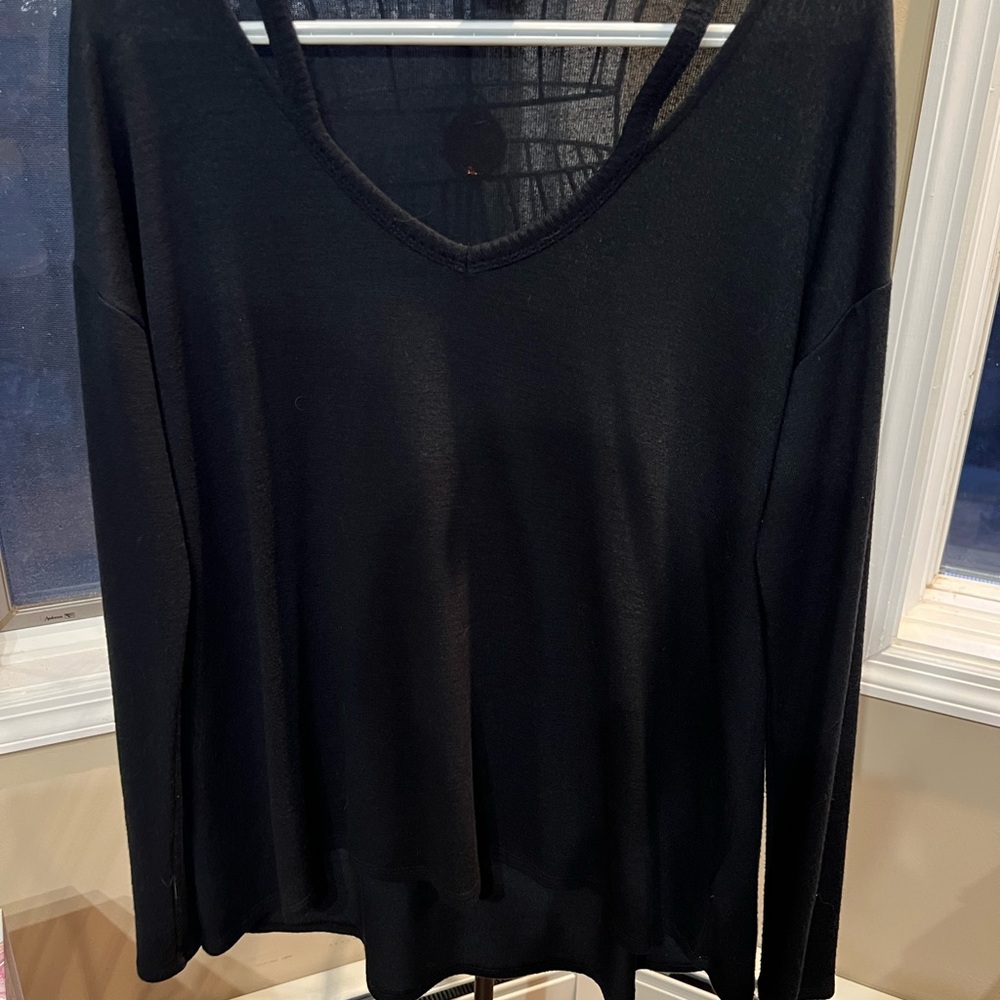 Black V-Neck Sweater